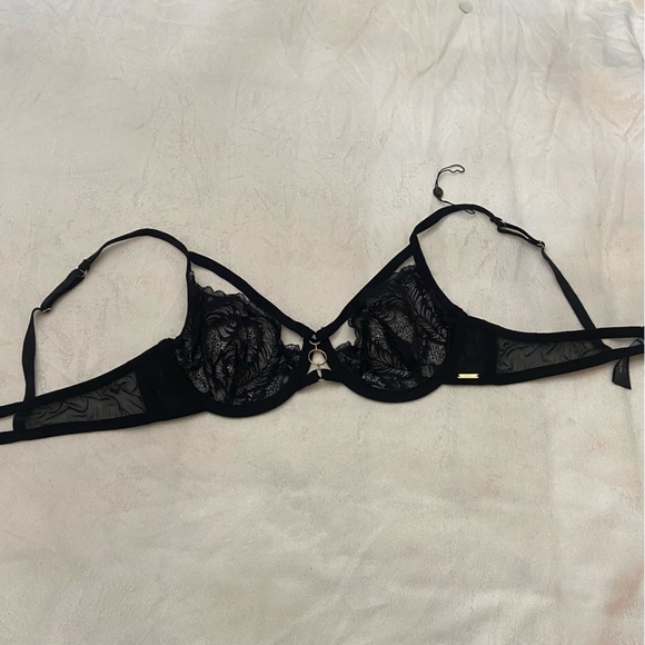 New! Bluebella fawn caged Black Lace Underwire Bra 1802 - Picture 11 of 14